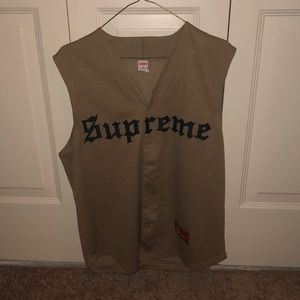brown supreme jersey AUTHENTIC